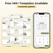 SUPVAN T50M Pro Bluetooth Label Maker Machine with Tape, Wide Waterproof Label, Versatile App with 40 Fonts and 450+ Icons, Inkless Labeler for Home, Kitchen, School, Office Organization, Black